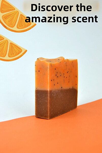 Cosmolive Handmade Soap | Sandalwood & Orange | Special for Men | Facial Hair Skin Care | 100g