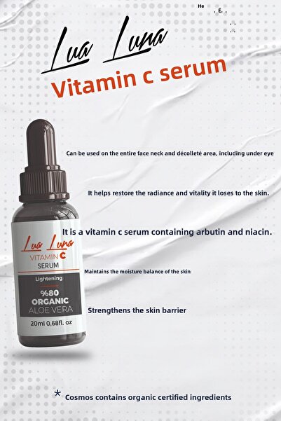 lua luna فيتامين سي سيروم 20 مل