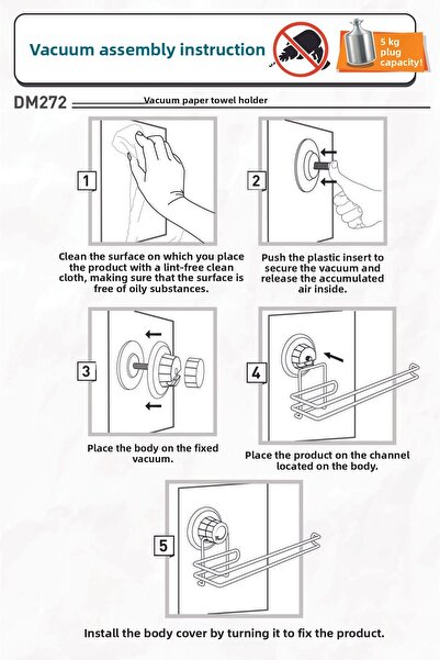 Teknotel VACUUM CHROME PAPER TOWEL RACK CHROME DM272