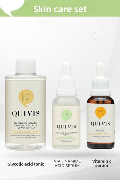 Quivis Anti-Aging Pore Tightening Care Set Reducing Acne Pimples