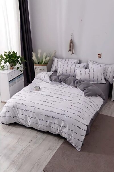 Always Single Double Sided Duvet Cover Set with Elastic Sheet