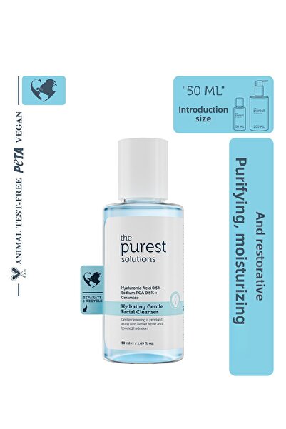 The Purest Solutions Gel de curățare facială cu acid hialuronic hidratant și ...