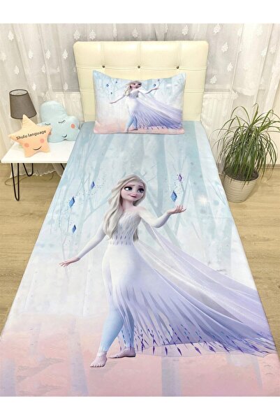 EVPANYA مفرش سرير ووسادة منقوشة باللون الأبيض Elsa 2