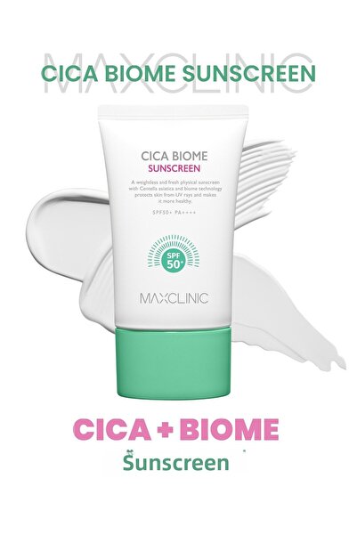 MAXCLINIC واقي الشمس مع مركب Cica Biome واقي الشمس Cica Biome Spf50 Pa