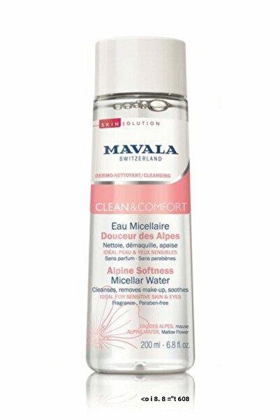 Mavala Clean Comfort Cleansing Water 200 ml