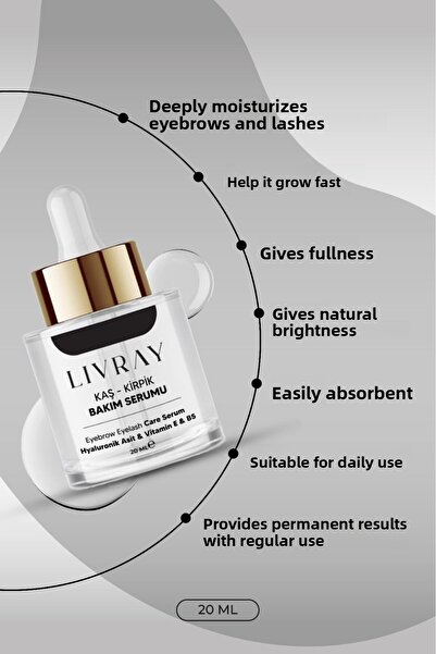 Livray Eyebrow Eyelash Care Serum (20 ml)