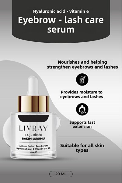 Livray Eyebrow Eyelash Care Serum (20 ml)