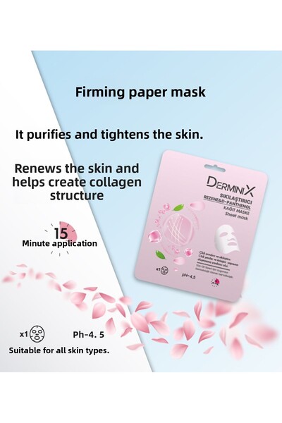 Derminix قناع ورقي للوجه يحتوي على الشمر والدانثينول