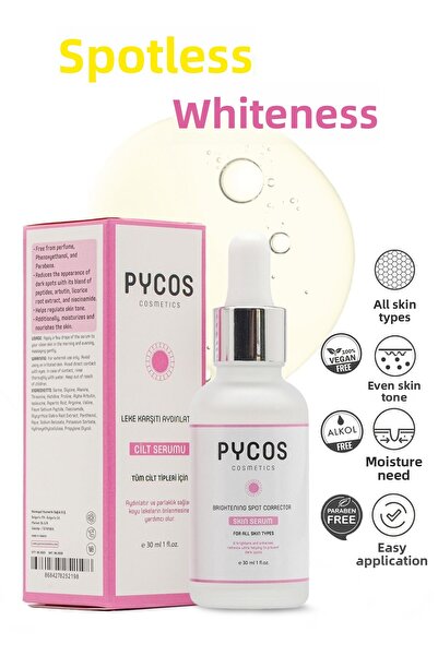 PYCOS COSMETICS سيروم العناية بالبشرة للتبييض والمضاد للعيوب 30 مل