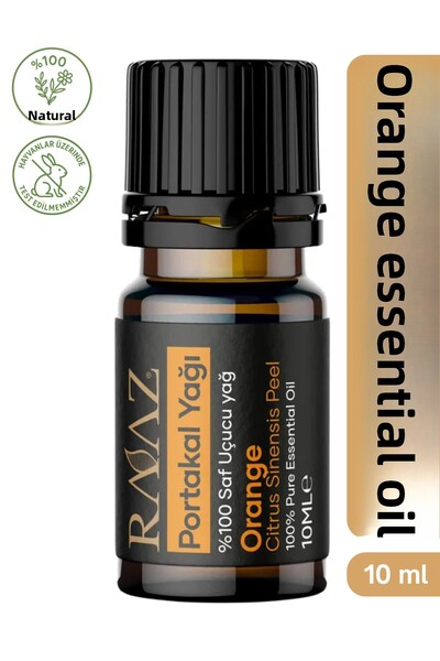 RAAZ زيت البرتقال العطري 10 مل - طبيعي ونقي 100%