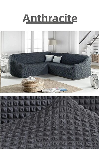 kanway Husă de canapea fără fustă pentru colț pentru 7 persoane - flexibilă, ...