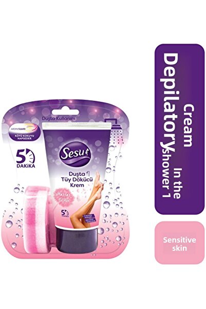 Sesu 150 Ml Sensitive Skin Cream Face Cream in Shower - Hair Removal Brand