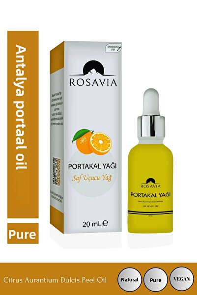 Rosavia زيت البرتقال 20 مل (100% نقي وطبيعي - منتج مُحلَّل)