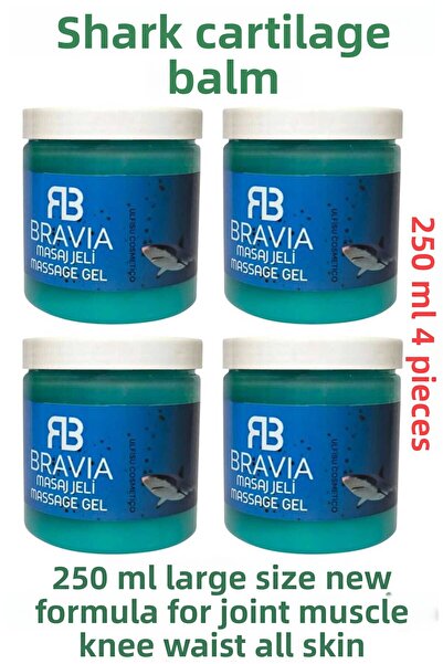 ULFİSU COSMETİCO Shark Cartilage Massage Cream - 250 ml 4 Pcs