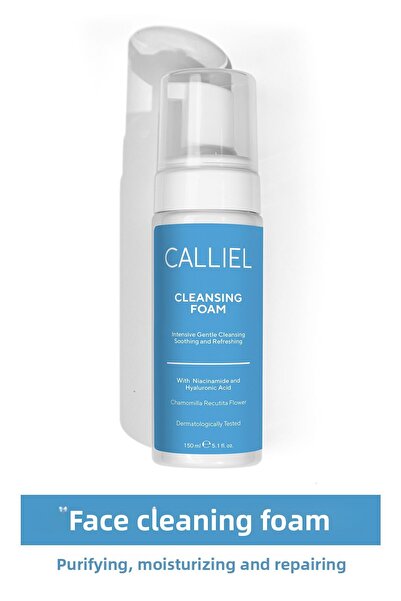CALLİEL رغوة تنظيف الوجه ذات تأثير مرطب ومهدئ. لجميع أنواع البشرة 200 مل