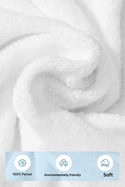 S&R 4 τεμάχια 50x90 εκ. Λευκή πετσέτα ξενοδοχείου 250 γραμμάρια Πετσέτα χεριών-προσώπου-κεφαλιού