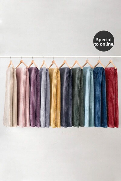 Yataş Holly Wellsoft Anthracite Single Blanket