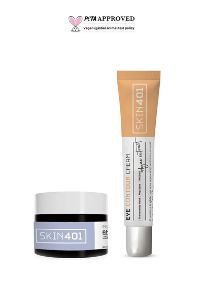 Skin401 مجموعة العناية بالوجه والعين المضادة للشيخوخة
