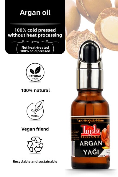 TİJDA Argan Oil 100% Cold Pressed 20ml (Argan Oil)