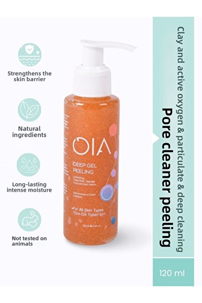 OIA Deep Gel Peeling Pore Cleanser |   Clay and Active Oxygen |   Skin Non-Co...