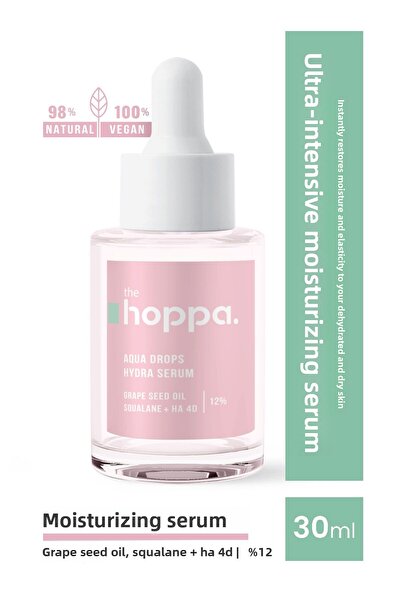 the hoppa. سيروم ترطيب البشرة الطبيعي المكثف للغاية + زيت بذور العنب - سكوالا