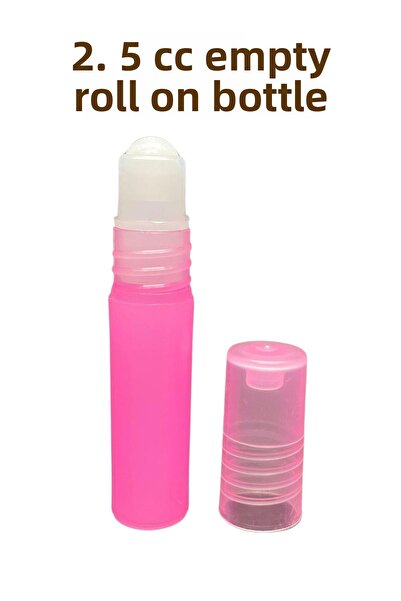 EinNatur زجاجة عطرية للزيوت العطرية باللون الوردي سعة 2.5 سم مكعب - حجم حقيبة...