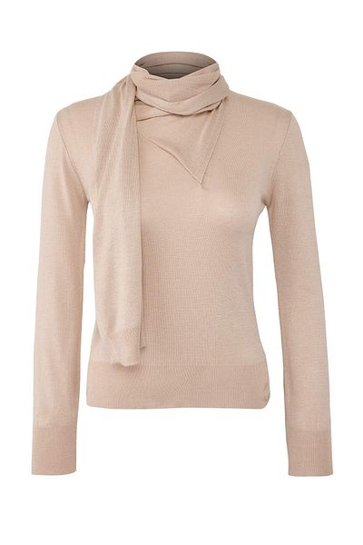 Trendyol Collection Stone Mercerized Look Shawl Collar Detailed Knitwear Sweater Twoaw26Kz00015