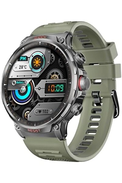 Promate Tough-Built Smartwatch with Round 1.85-Inch TFT Display, 100+ Sports Modes, Heart Rate Senso