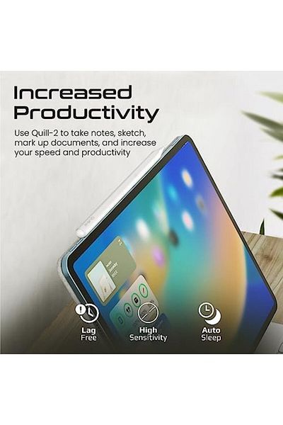 Promate قلم ستايلس لجهاز iPad مع خاصية رفض راحة اليد، والتعرف على الإمالة، وبلوتوث الإصدار 5.1، وشاشة عرض الطاقة، 11