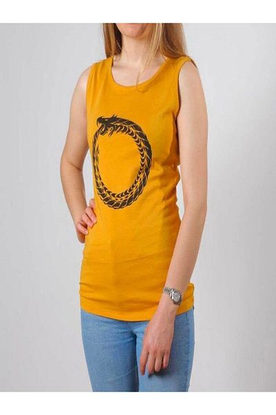 Aşkın Parti Evi Tricou de damă cu imprimeu fără mâneci din țesătură organică