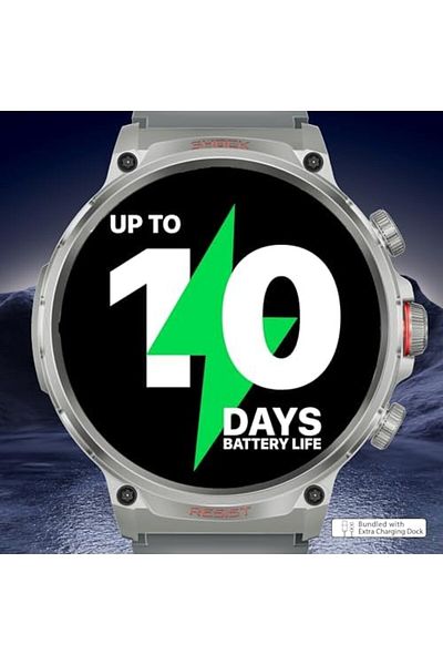 Promate Tough-Built Smartwatch with Round 1.85-Inch TFT Display, 100+ Sports Modes, Heart Rate Senso