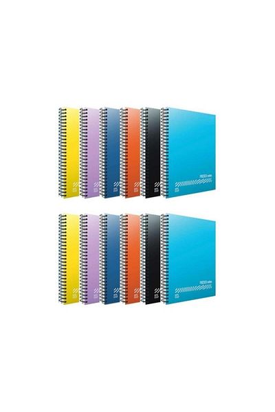 Gıpta Eco Pp 80 Yp. A4 Spiral Pp. Cover Notebook Checkered - 12 Pieces (Frc)