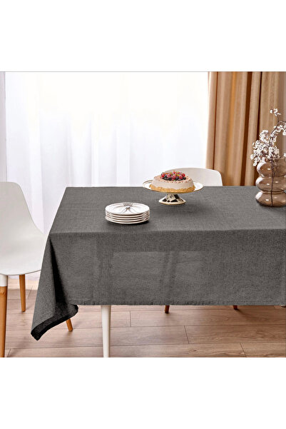 Evidea Gray Soft Lapi Tablecloth - 140X220 cm