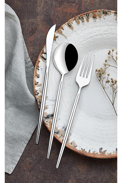 on-on Krispy 18 Piece Fork Spoon Knife Set 18/10