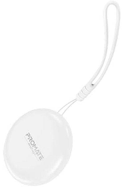 Promate Ultra-compact Smart Precision Tracking Wireless Tag for Apple Find My App, Loud Alarm Sound,