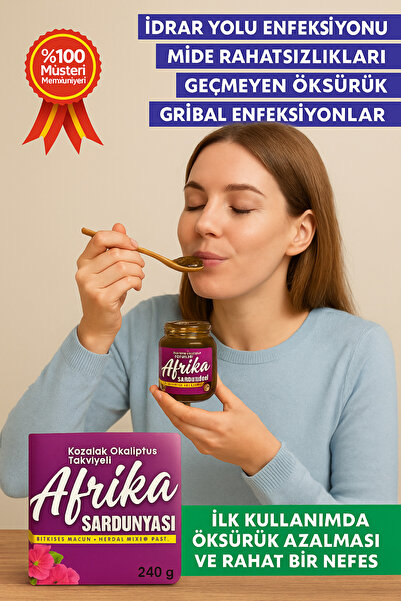 BİZİMHEKİM ŞİFA EVİ Afrika Sardunyası Macunu Özel üretim mentollü Okaliptuslu...