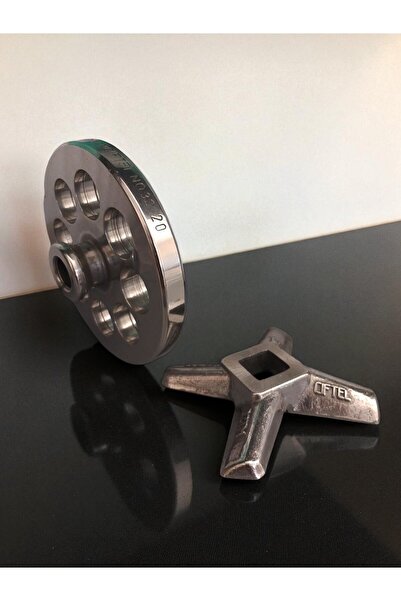 Russet 2'Lİ Set 32 lik Kıyma Makinesi için Ayna Ve Bıçak Seti 30 mm (Kuşbaşı ...