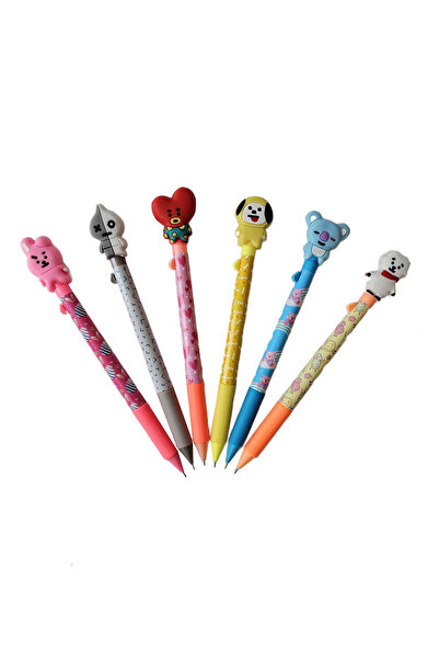 Mikro Bt21 Character 0.7 mm Tip Versatile Pen Gray Van (1 Pc)