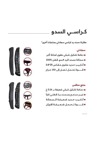 Segadty كرسي رحلات مريح وقابل للطي مناسب للتخييم والبر والطلعات تصميم عملي وخفيف سهل الحمل مقاس 105×55 سم