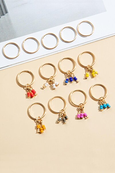 New Obsessions مجموعة أقراط الشعر المتدلية