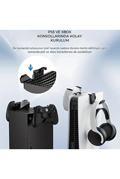 Defnestodio Play Station 5 & Xbox X Oyun Aksesuar Düzenleyici Askı Aparatı 2 ...