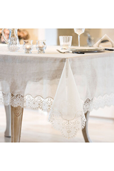 Gül Güler Dantelli Masa Örtüsü Papatya 180*280