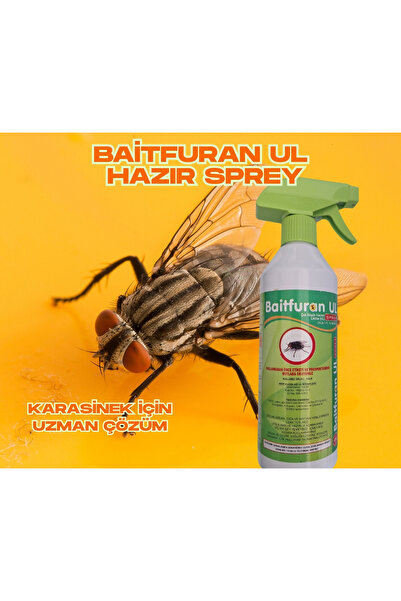 Kulsan İlaç Kullanıma Hazır Karasinek Öldürücü Baitfuran Ul 450ml