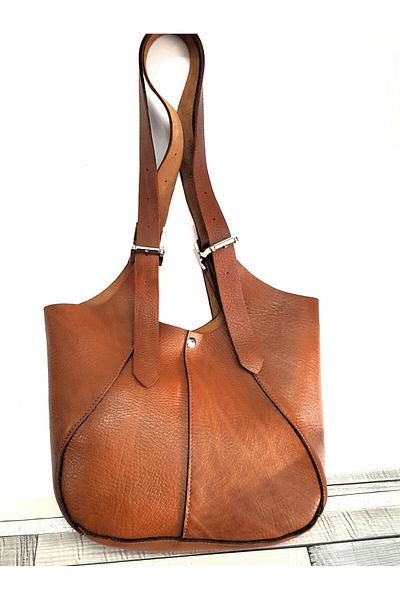 aysefe Genuine Leather Handmade Women's Shoulder Bag