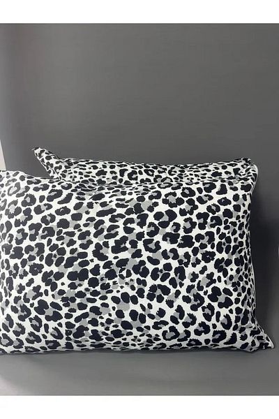 mihriban 2-Piece Siberian Leopard Patterned Pillow Case 50X70 cm