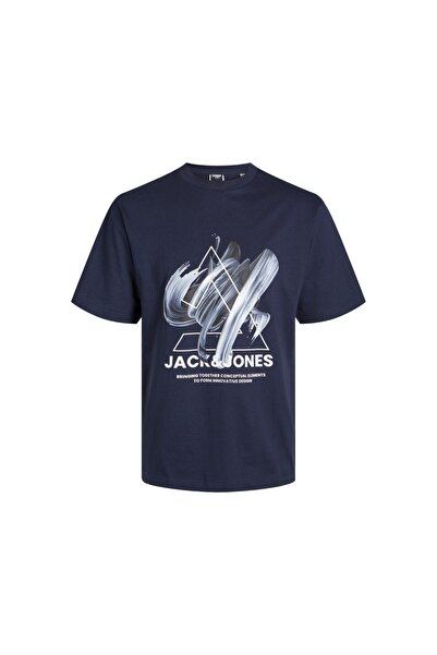 Jack & Jones Μπλουζάκι για αγόρια Navy Blue - JCOTINT, SS Crew Neck, Τυπωμένο |   JNR
