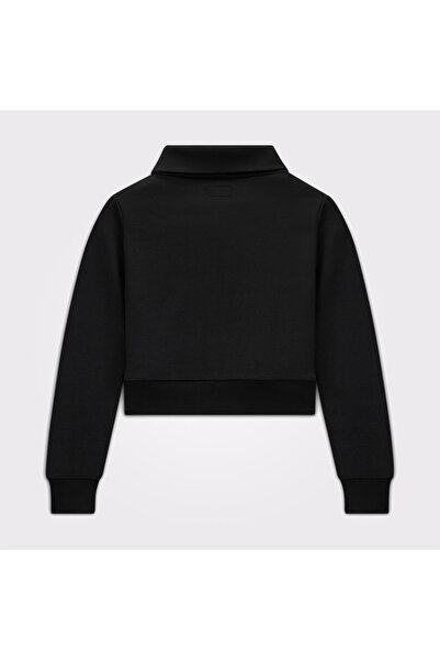 Converse Jachetă neagră cu fermoar pentru femei