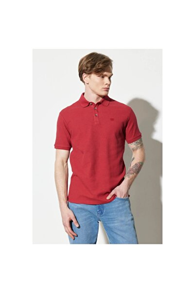 WRANGLER Erkek Kırmızı Polo Yaka Tişört