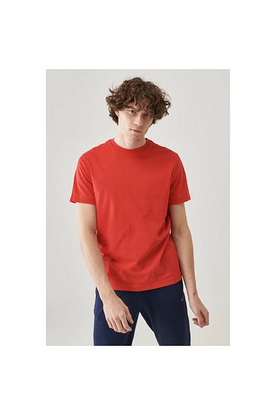 Lee Lightweight Men's Red Crew Neck T-Shirt