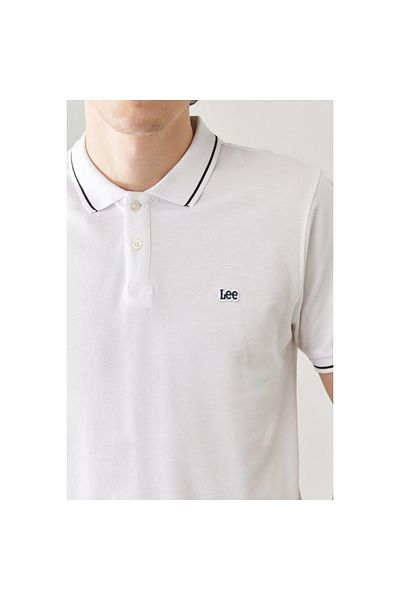 Lee Slim Fit Narrow Cut Polo Neck 100% Cotton T-Shirt